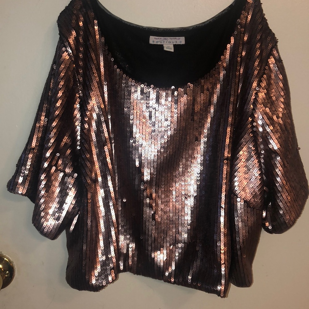 Sequin Crop Top